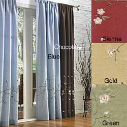 Shop Cherry Blossom Pole Top 84 Inch Curtain Panel Pair Free