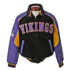 Shop Nfl Minnesota Vikings Full Zip Suede Xxl Varsity Jacket