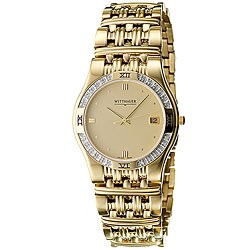 Wittnauer Men's Laureate Goldplated Diamond Watch - 12296014 ...