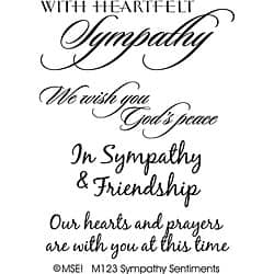 My Sentiments Exactly Sympathy Clear Stamp Set - Overstock - 4331882