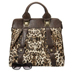 jessica simpson leopard luggage set