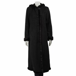 floor length coat with hood