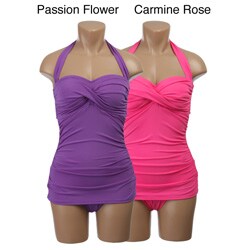 Jantzen Vamp Maillot 1-piece Halter Swimsuit. Opens flyout.