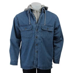 Wolverine Apparel Men S Hooded Denim Jacket Overstock 4342451