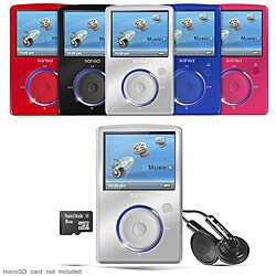 SanDisk Sansa Fuze 4GB SDMX14R FM MP3 Player Color Choose
