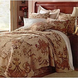 Shop Anastasia Queen Size Tapestry Coverlet Set With Bed Skirt