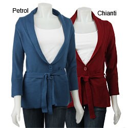 Contact Women's 2-button Sweater. Opens flyout.