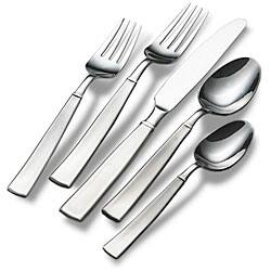 Mikasa Delano Black 20-Piece Stainless Steel Flatware Set