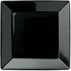 Waechtersbach Large-rimmed Black Square Plates (Set of 2) - 12346396 ...