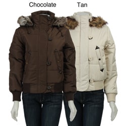 womens puffer bomber jacket