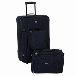 luggage set with toiletry bag