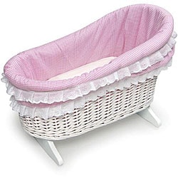 badger basket doll cradle