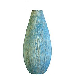 Kolby Handcrafted Blue Terracotta Clay Vase