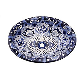 Fontaine Porcelain Handpainted Mexican Talavera Sink Overstock Com Shopping The Best Deals On Bathroom Sinks