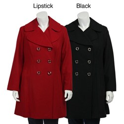 plus size fit and flare coat