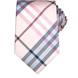 burberry pink check tie