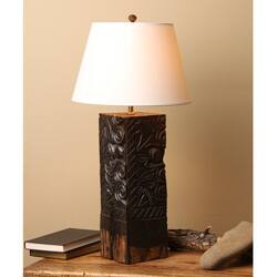 Shop Reclaimed Wood Bracket Table Lamp India Free Shipping