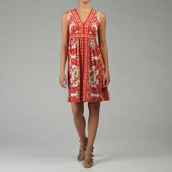 London Times Women's Sleeveless Empire Waist Dress. Opens flyout.