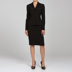 suit skirt calvin klein piece zippered today button
