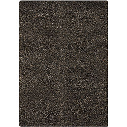 Mandara Black New Zealand Wool Shag Rug - Bed Bath & Beyond - 4747482