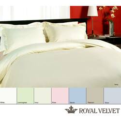 Shop Royal Velvet 315 Thread Count King Size Sateen Duvet Cover