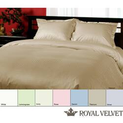 Shop Royal Velvet Dotted Weave 330 Thread Count Duvet Cover Set