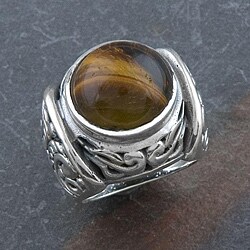 Shop Sterling Silver Tiger's Eye Ring (Thailand) - Free Shipping Today ...