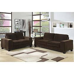 Brianna Suede Sofa And Loveseat Set 4828320 Brianna Suede Sofa And Loveseat Set