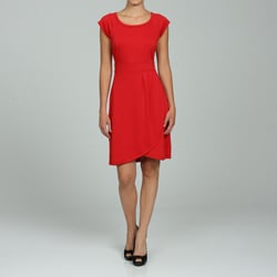 red cap sleeve dress