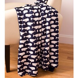 Wally Whale Microluxe Throw