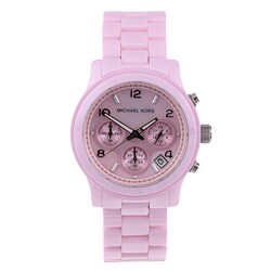 michael kors pink ceramic watch