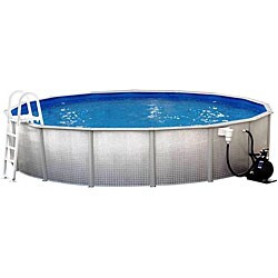 24 ft round aluminum pool