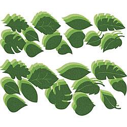 slide 1 of 1, Bazzill Flower Pot Flowers 'Bling Green Leaves' Die Cuts (Pack of 108)