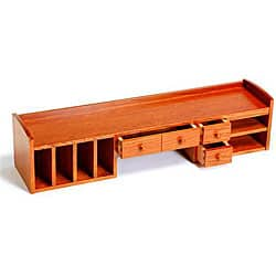 Shop Small Cherry Oak Desk Organizer Overstock 5016893