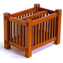 Mission Magazine Rack American Red Oak Mission-style Magazine Rack - Bed Bath & Beyond - 5017118