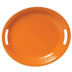 slide 1 of 1, Fiesta 16x19-inch Oval Tangerine Tray