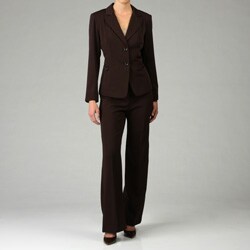 Shop First Lady Women's Brown 2-piece Pant Suit - Free Shipping Today ...