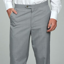 Sansabelt Men's Light Grey Flat Front Trousers - Free Shipping Today ...
