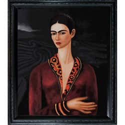 Frida Kahlo 'Self Portrait in a Velvet Dress' Canvas Art