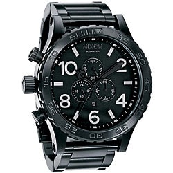 Shop Nixon 51-30 Men's All Black Stainless Steel Watch - Free Shipping ...