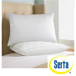 Shop Serta Double Cover 220 Thread Count King Size Feather Pillows