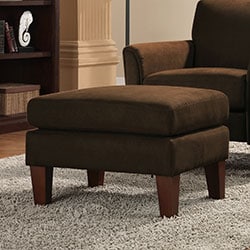 TRIBECCA HOME Uptown Dark Brown Faux Leather 4 piece Living Room Set Tribecca Home Living Room Sets