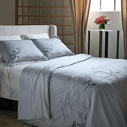 Shop Embroidered Song Bird 3 Piece King Size Duvet Cover Set