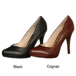 cognac color pumps