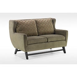 preview thumbnail 1 of 1, Modern Olive Fabric Love Seat