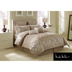 nicole miller comforter set white