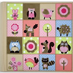 Amanda Blu Fabric 2-up Woodland Animals 4x6-in Photo Album - Bed Bath ...