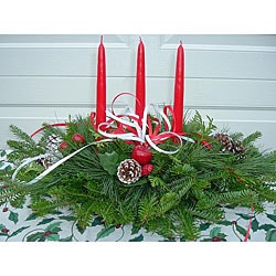 fresh balsam 3 candle holiday centerpiece free shipping fresh balsam 3 candle holiday centerpiece free shipping