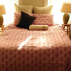 Shop Organic Cotton Elyse Rose Queen Size Duvet Cover India