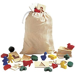 Guidecraft 3D Feel and Find Kids' Game (20 Matching Shapes and Tiles)